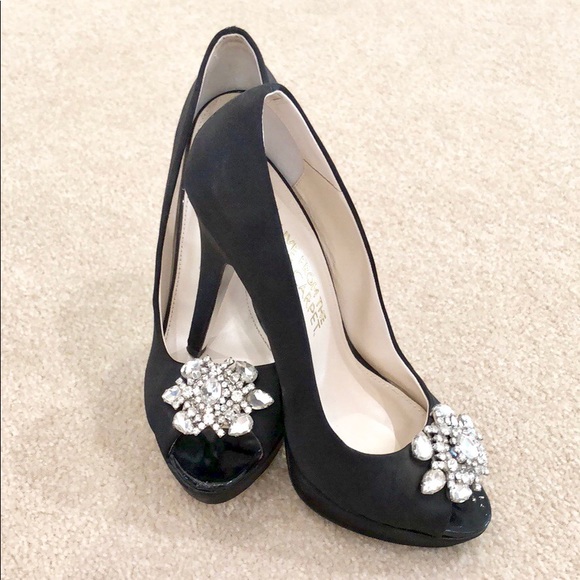 E Live From The Red Carpet Peep Toe Heels Size 8.5 - Picture 5 of 9